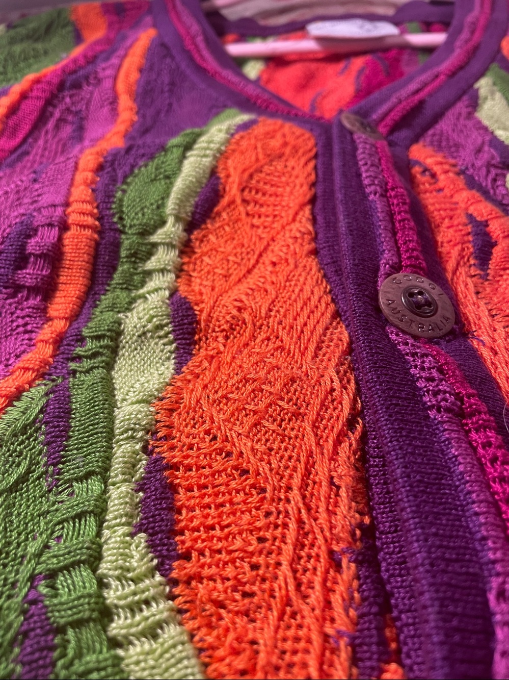 Coogi Australia Vintage Vibrant Color Palette Authentic Vest - Picture 11 of 13